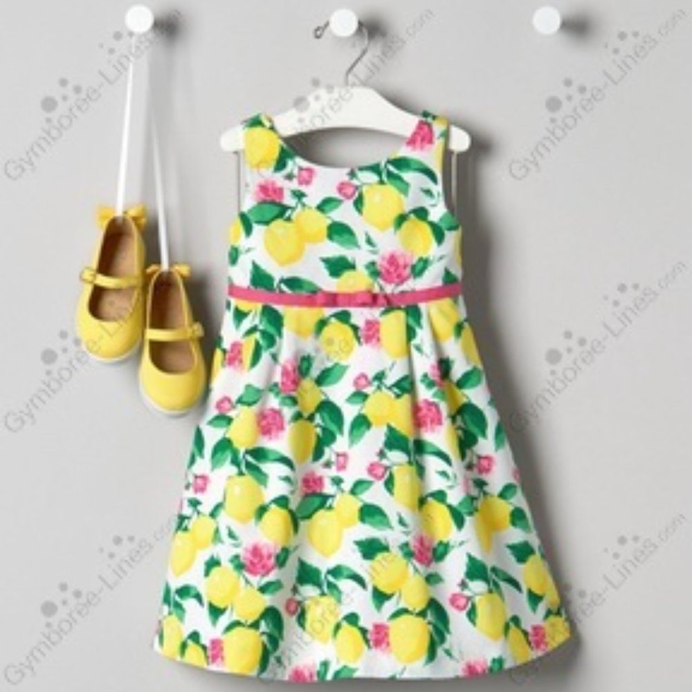 Janie and Jack Lemon Cafe pique dress